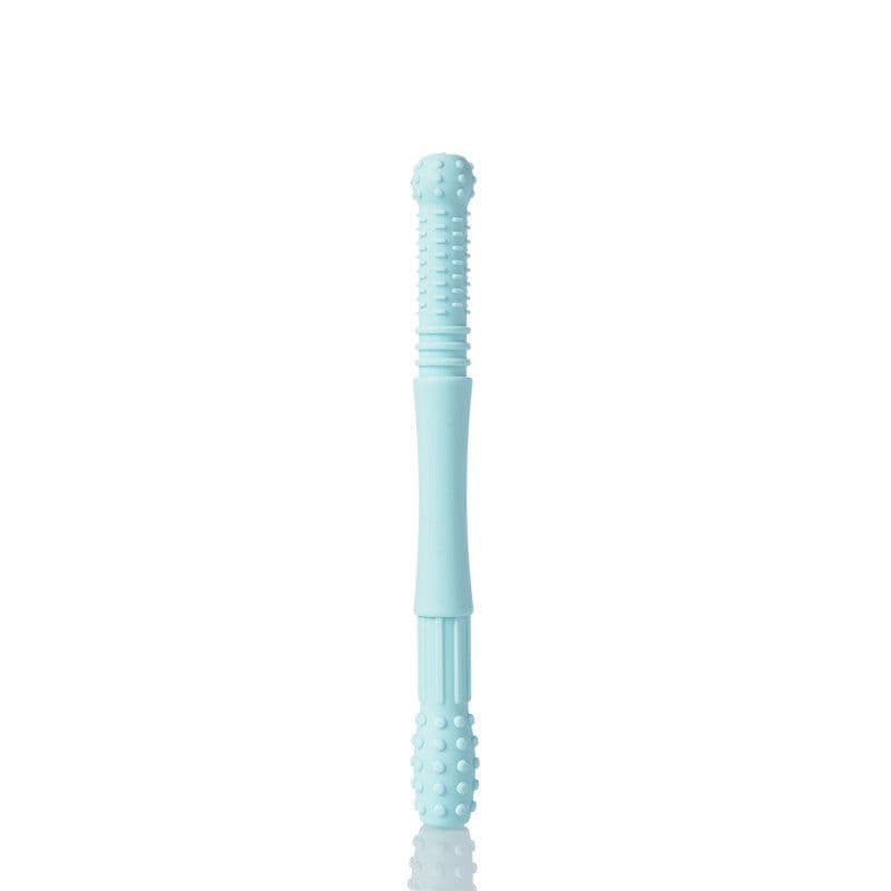 image-Amazon popular baby silicone teether baby hollow teething tube molar stick food grade silicone teether