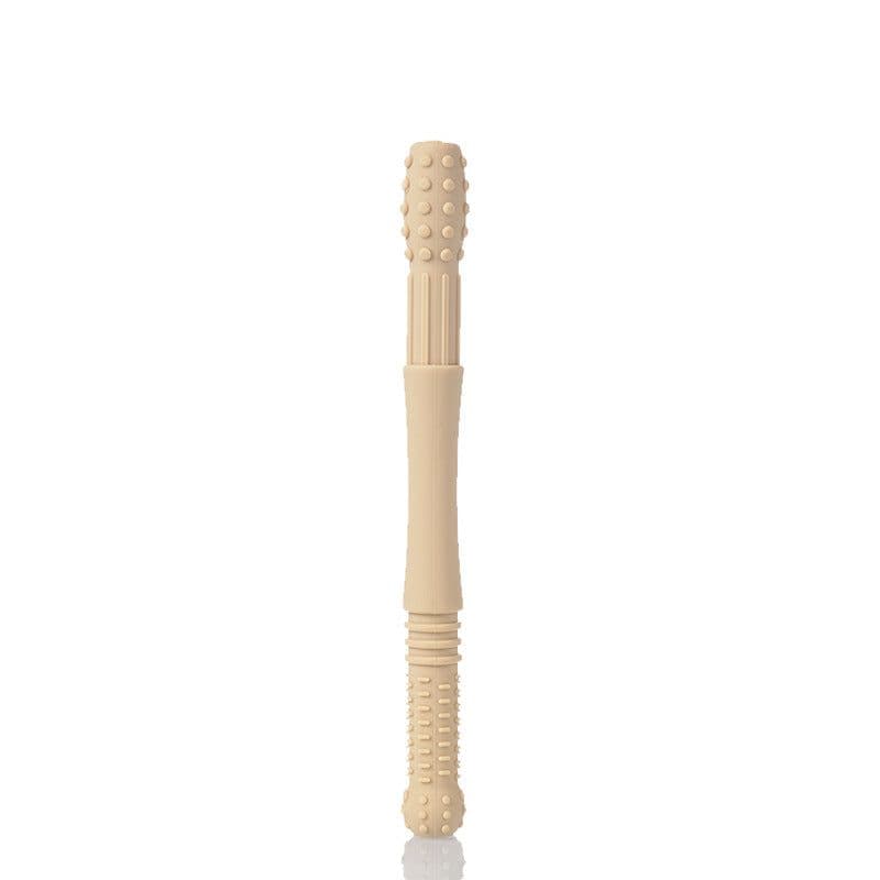 image-Amazon popular baby silicone teether baby hollow teething tube molar stick food grade silicone teether
