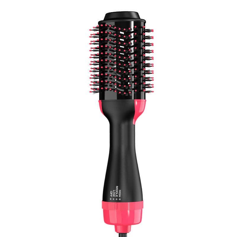 image-Amazon cross-border two-in-one hot air comb manufacturer direct supply negative ion curly hair straight hair dryer comb