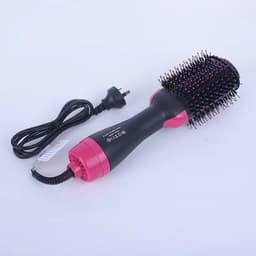 image-Amazon cross-border two-in-one hot air comb manufacturer direct supply negative ion curly hair straight hair dryer comb