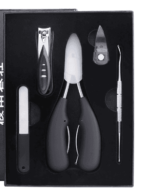 image-Nail groove pliers stainless steel nail clipper set gray thick curled nail ingrown toenail eagle beak pliers toe trimming dead skin pliers nail picker