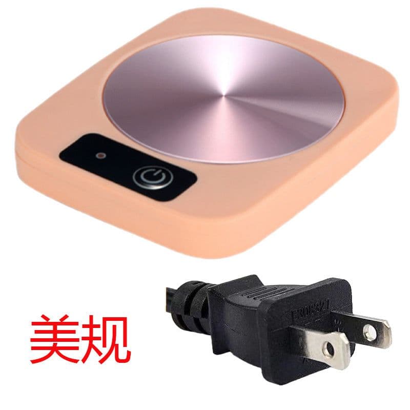 image-Thermostatic cup gift box, heated coaster, thermal insulation dish, ceramic business creative gift mug, new 55 degree warm cup