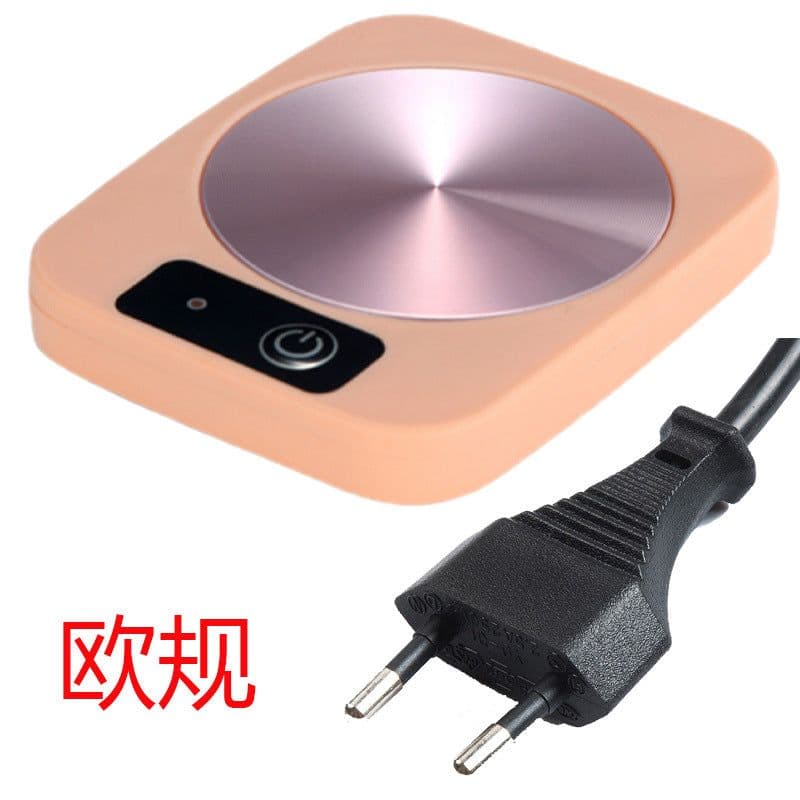 image-Thermostatic cup gift box, heated coaster, thermal insulation dish, ceramic business creative gift mug, new 55 degree warm cup
