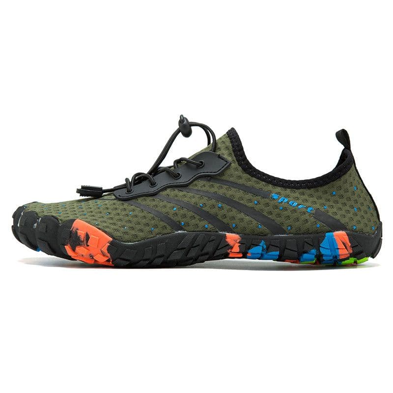 image-New five-finger wading shoes, fast draining river shoes, beach shoes, swimming shoes, couples outdoor fitness shoes