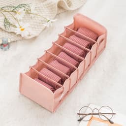 image-Underwear storage box drawer type bra and underwear storage compartment women's wardrobe finishing household foldable compression box