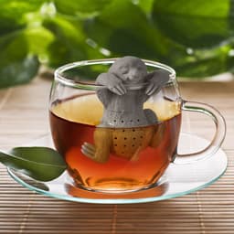 image-New cross-border spoof poop tea maker silicone creative tea leak tea filter silicone poop tea set