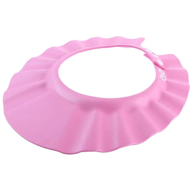 image-Mingde Baby Shampoo Cap Waterproof Ear Protection Adjustable Baby Shower Cap Thicken Soft Children Shampoo Cap Toddler Wash