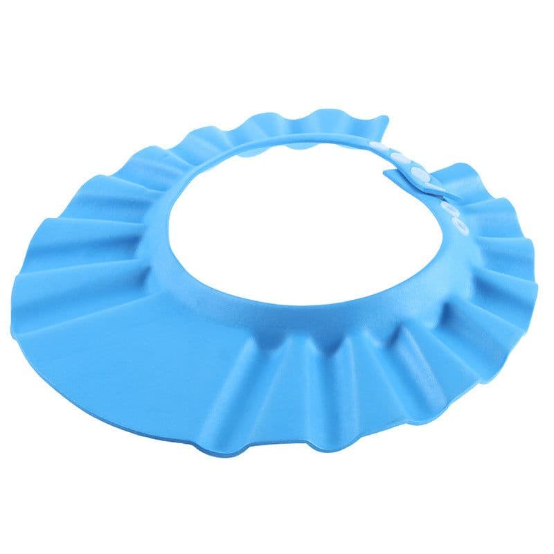 image-Mingde Baby Shampoo Cap Waterproof Ear Protection Adjustable Baby Shower Cap Thicken Soft Children Shampoo Cap Toddler Wash