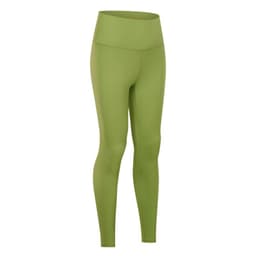 image-Autumn and winter new lulu nude yoga pants women's lulu high waist hip-lifting running tight elastic sports fitness pants