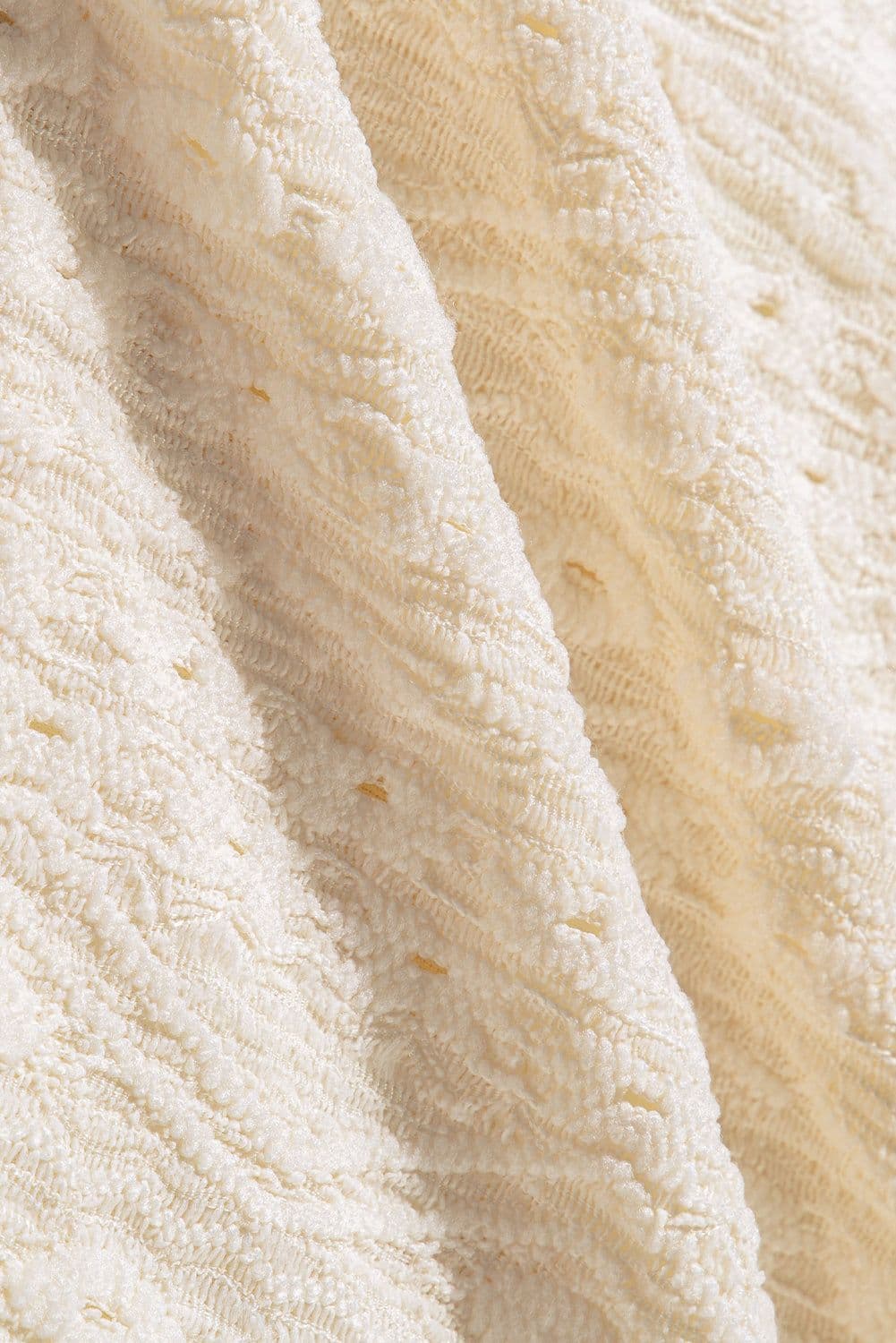 image-Guipure Lace Crochet Keyhole Back Tank Top - Apricot