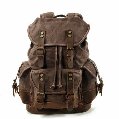 image-High Quality Canvas Stitching Mountaineering Backpack