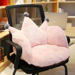 image-Cross-border Crown Half Surround Cushion Office Seat Cushion Lazy One Sofa Student Chair Thicken Cushion