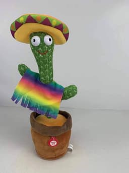 image-Dancing cactus, vibrato, the same twisted cactus, hilarious cactus, electric plush toys wholesale