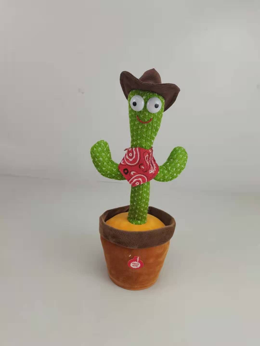 image-Dancing cactus, vibrato, the same twisted cactus, hilarious cactus, electric plush toys wholesale