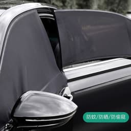 image-Cross-border Amazon car curtain sunscreen car door side window sunshade car user outdoor mosquito screen car window cover