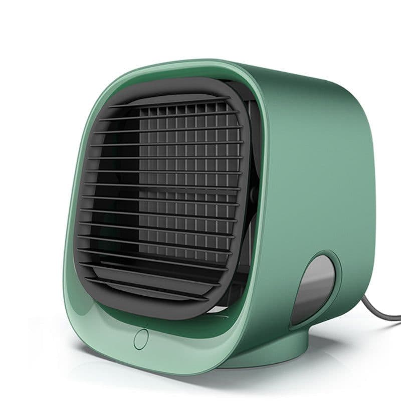 image-Cross-border new mini water cooling fan Home desktop charging small fan Humidifying spray air cooler