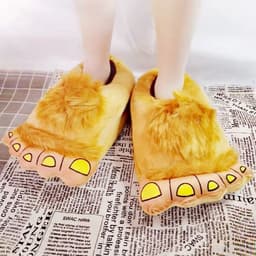 image-Poop slippers emoji expression all-inclusive cotton shoes half-cup poop cotton slippers funny men and women couples ready stock