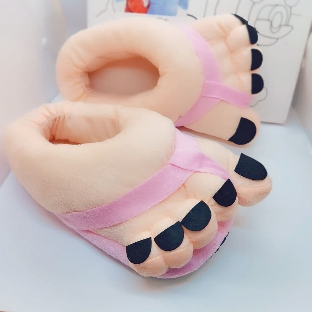 image-Poop slippers emoji expression all-inclusive cotton shoes half-cup poop cotton slippers funny men and women couples ready stock