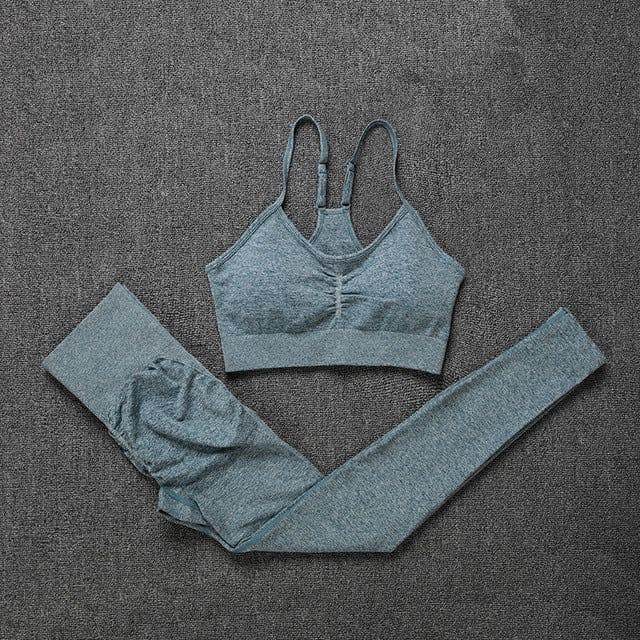 image-Cross-border AliExpress Peach Hip Fitness Pants Women's Tight Elastic Hip Lifting Yoga Pants High Waist Hip Lifting Hip Pants Set