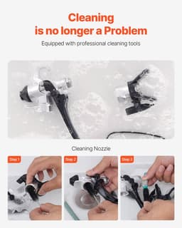 image-VEVOR Stand Airless Paint Sprayer, 650W High Efficiency Airless Sprayer, 3000PSI Electric Paint Sprayer Machine Extension Rod and Cleaning Kits for Interior and Exterior Furniture/Fence/Home/House