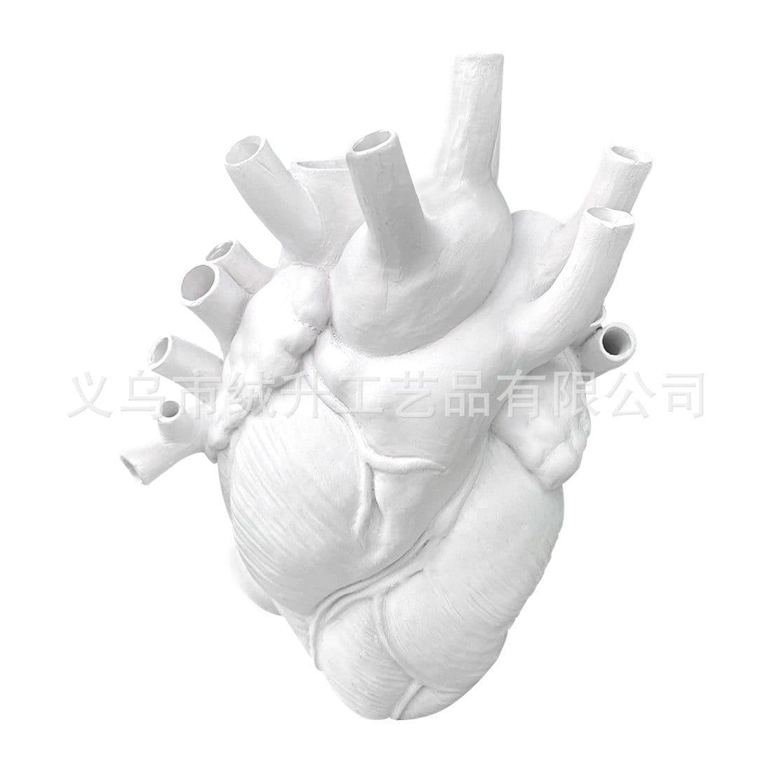 image-2021 cross-border hot style heart vase resin ornaments home decoration ornaments resin crafts ornaments