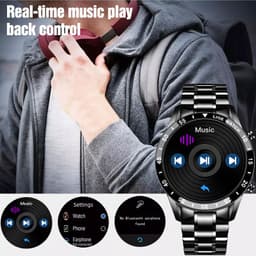 image-LIGE/Lige's new smart watch upgrade smart wearable watch pedometer heart rate blood oxygen detection
