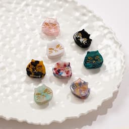 image-PAWSOME PETS NEW YORK Hand-painted Tiny Cat Hair Clip all colors | Eco-Friendly