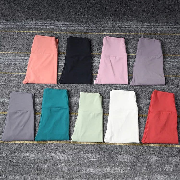 image-lulu yoga pants women's European and American waist waist hip high waist cross-border AliExpress hot sale new peach hip fitness trousers