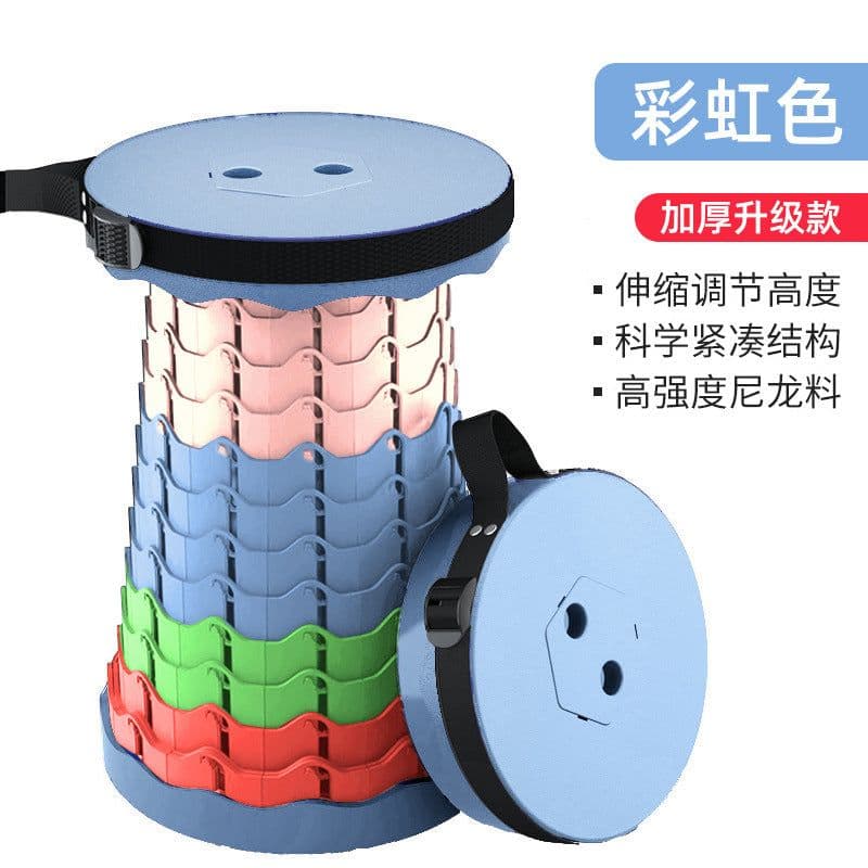 image-Retractable stool folding stool wholesale outdoor portable pony fishing sketch camping folding chair household shoe changing stool