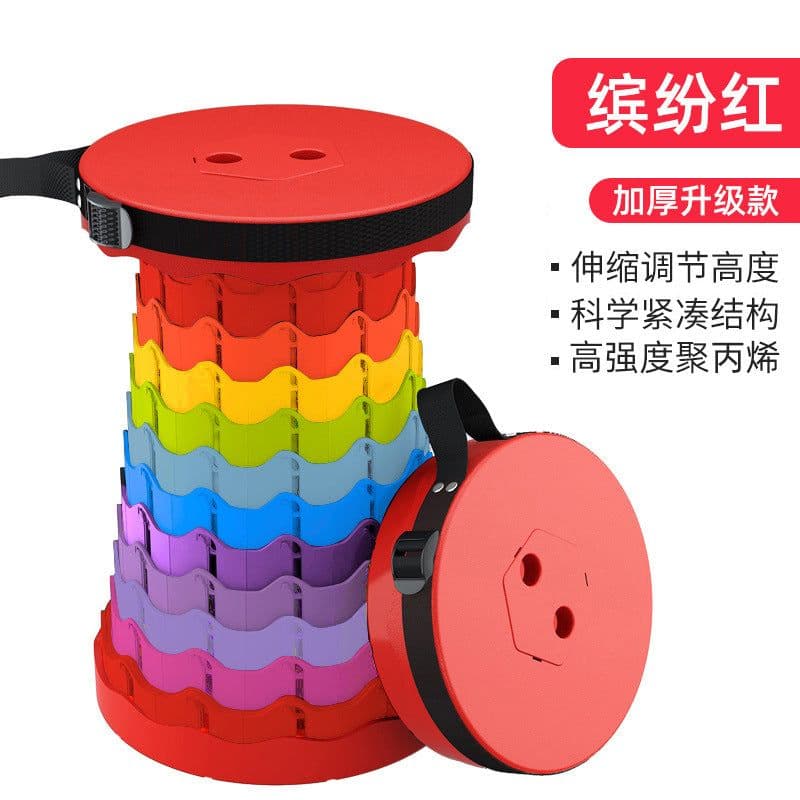 image-Retractable stool folding stool wholesale outdoor portable pony fishing sketch camping folding chair household shoe changing stool