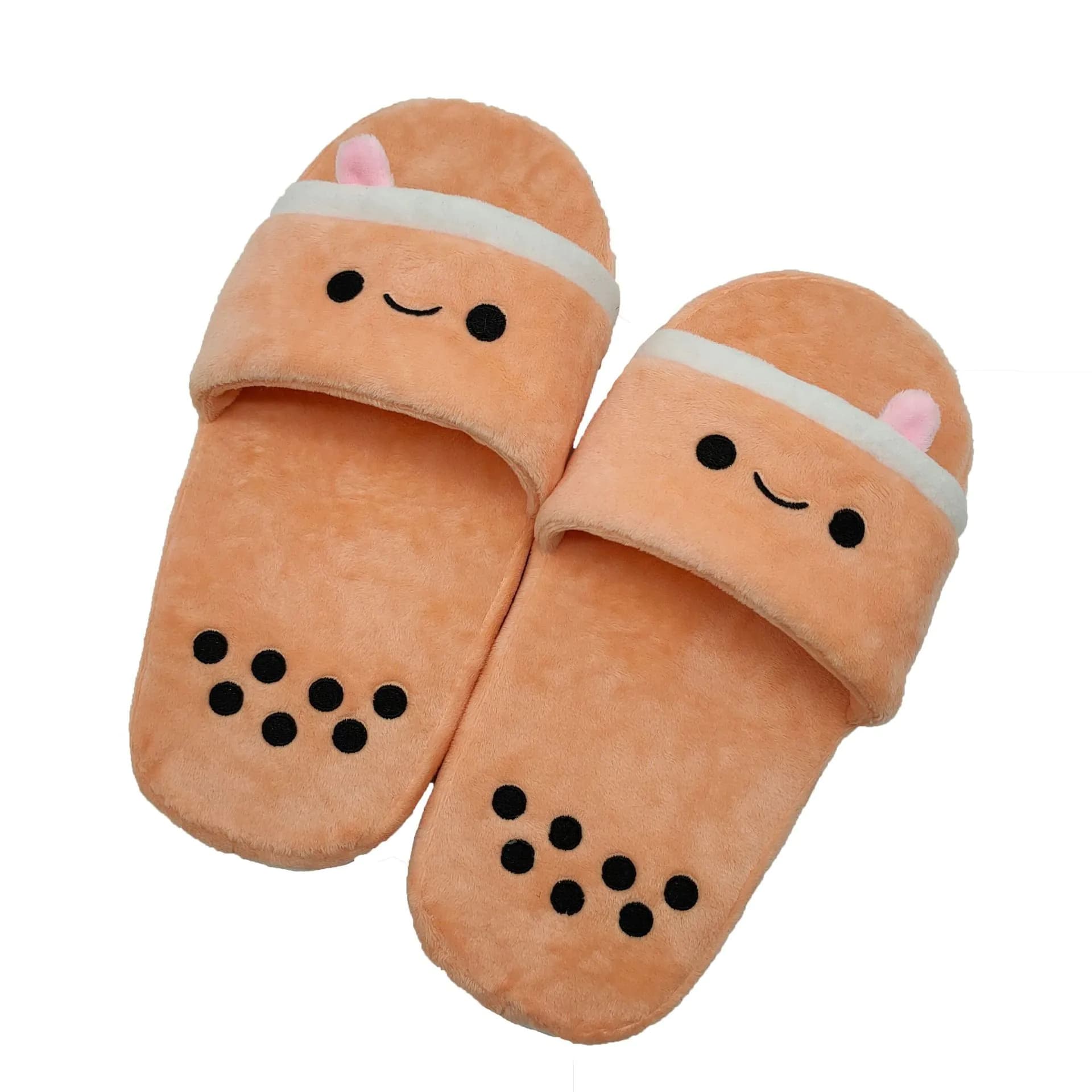 image-2021 cross-border new product sushi salmon slippers milk tea slippers home plush indoor slippers