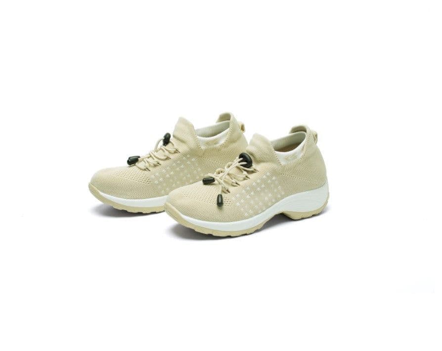 image-spring and autumn new sports shoes socks shoes mother shoes flying woven cross-border hot sale large size shoes women's thick bottom rocking shoes