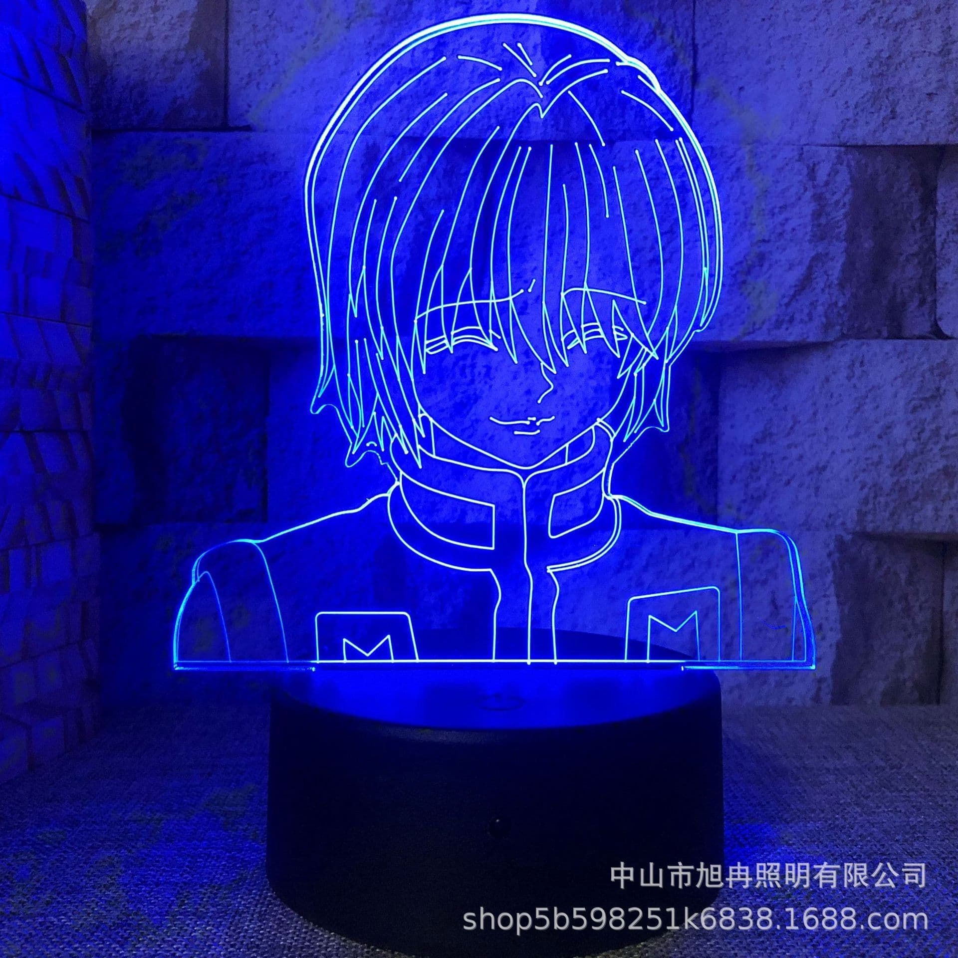 image-3D night light cross-border supply full-time hunter magician Xisuo USB touch colorful touch remote control animation system