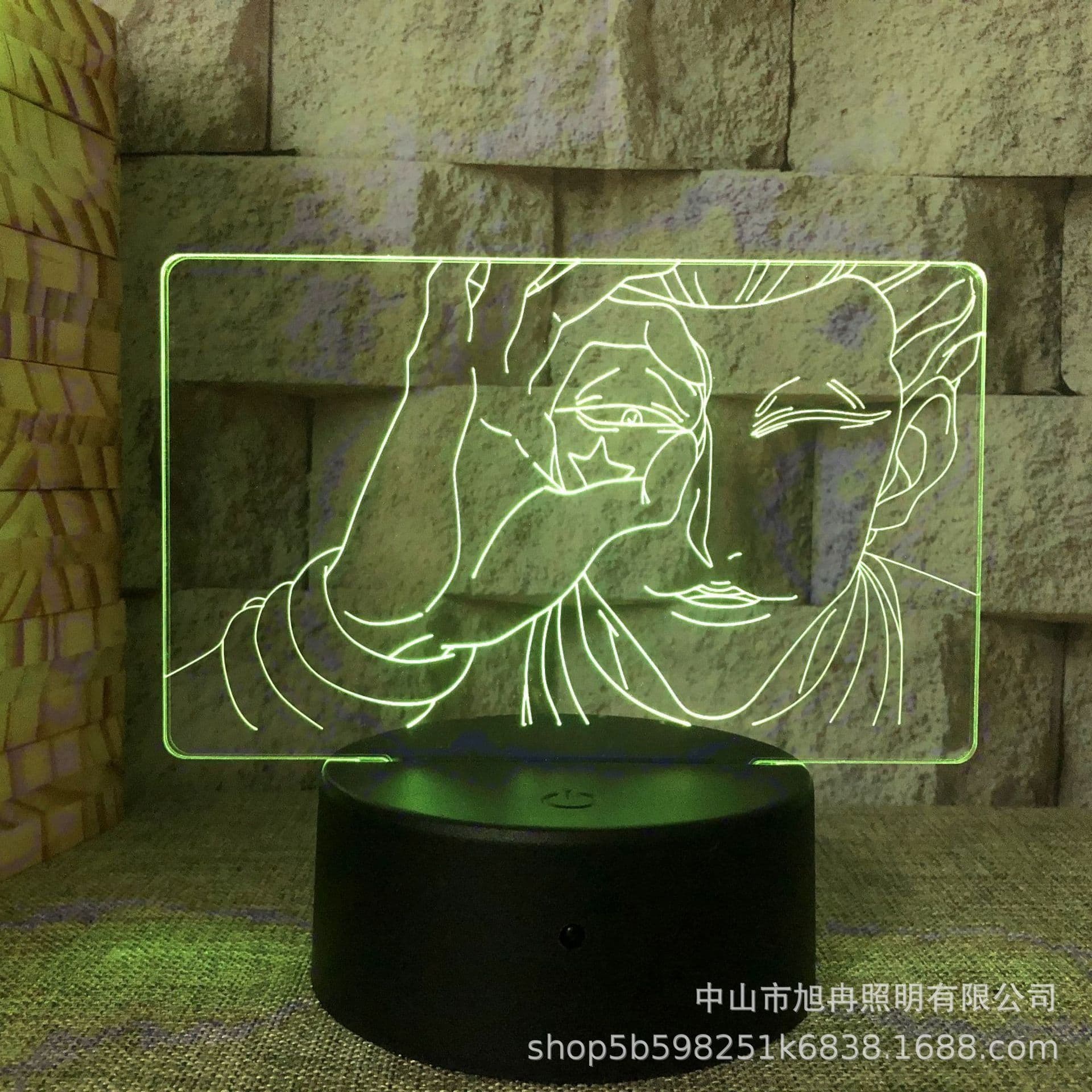 image-3D night light cross-border supply full-time hunter magician Xisuo USB touch colorful touch remote control animation system