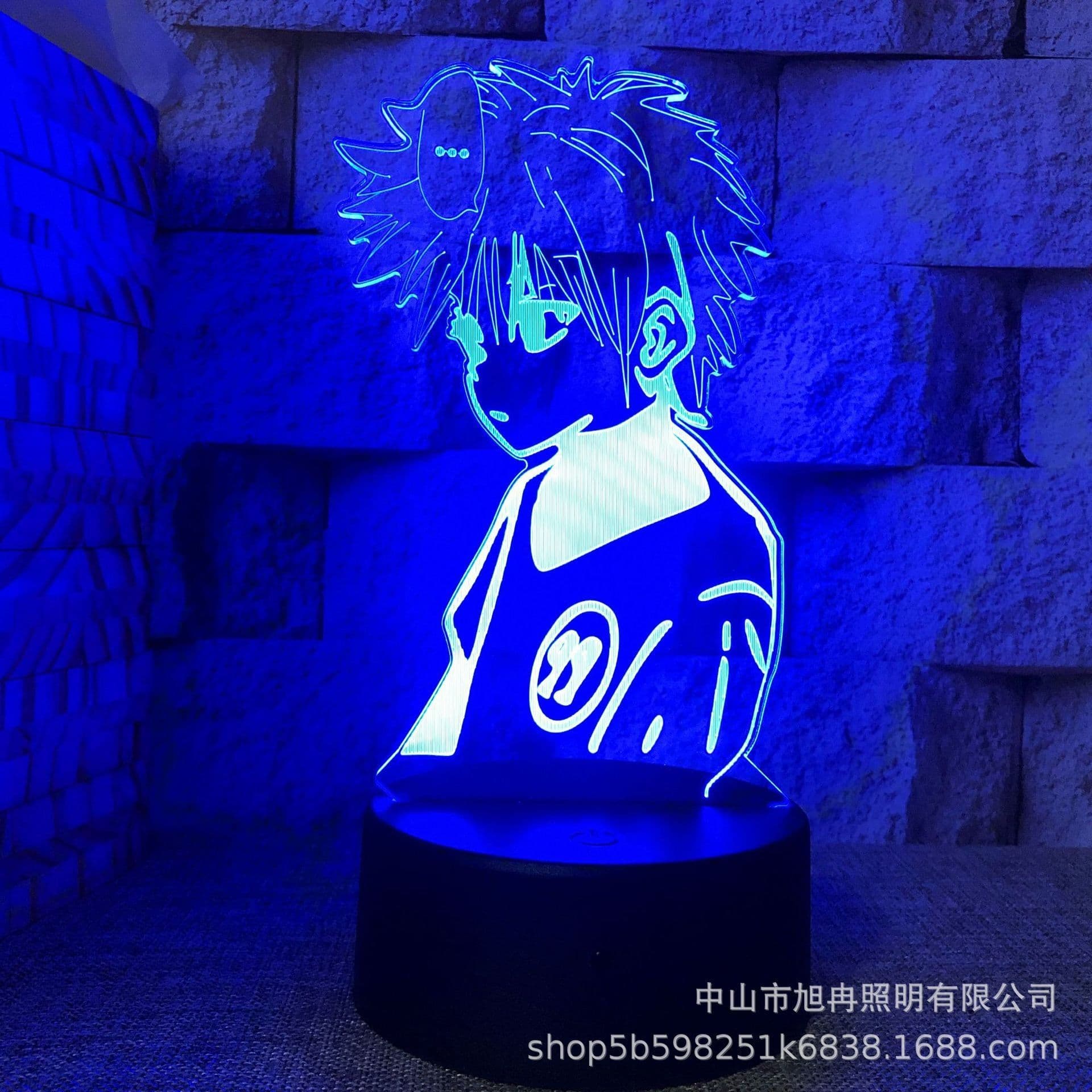 image-3D night light cross-border supply full-time hunter magician Xisuo USB touch colorful touch remote control animation system
