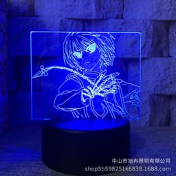 image-3D night light cross-border supply full-time hunter magician Xisuo USB touch colorful touch remote control animation system