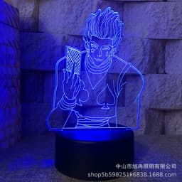 image-3D night light cross-border supply full-time hunter magician Xisuo USB touch colorful touch remote control animation system
