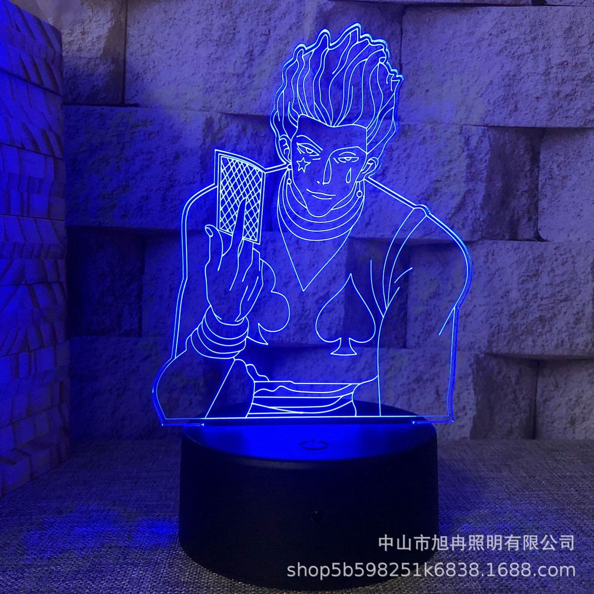 image-3D night light cross-border supply full-time hunter magician Xisuo USB touch colorful touch remote control animation system