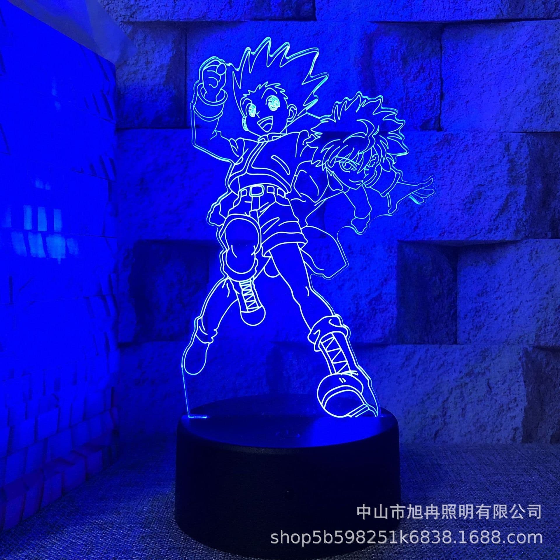 image-3D night light cross-border supply full-time hunter magician Xisuo USB touch colorful touch remote control animation system