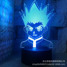 image-3D night light cross-border supply full-time hunter magician Xisuo USB touch colorful touch remote control animation system