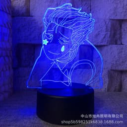 image-3D night light cross-border supply full-time hunter magician Xisuo USB touch colorful touch remote control animation system