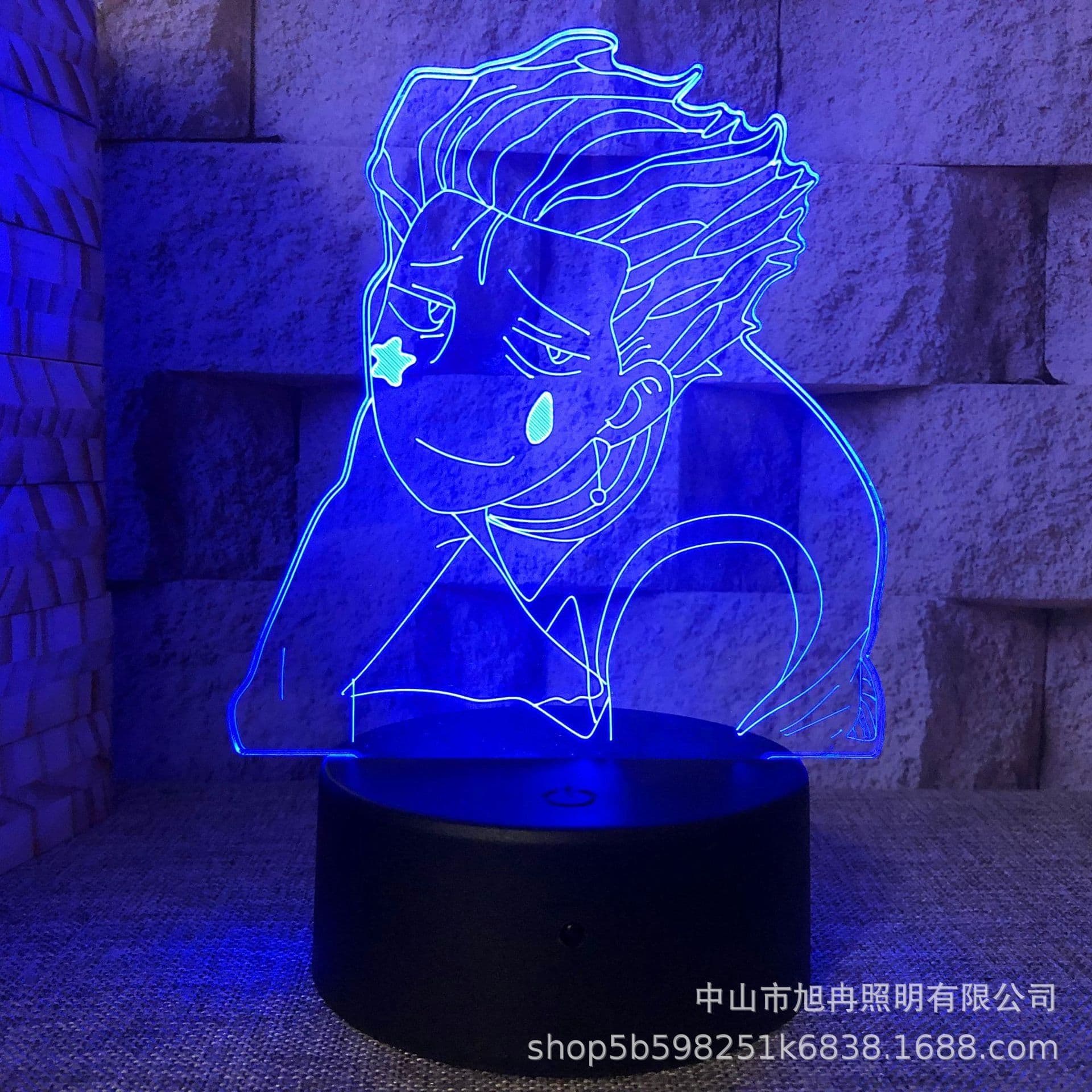 image-3D night light cross-border supply full-time hunter magician Xisuo USB touch colorful touch remote control animation system
