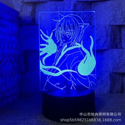 image-3D night light cross-border supply full-time hunter magician Xisuo USB touch colorful touch remote control animation system