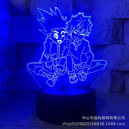 image-3D night light cross-border supply full-time hunter magician Xisuo USB touch colorful touch remote control animation system