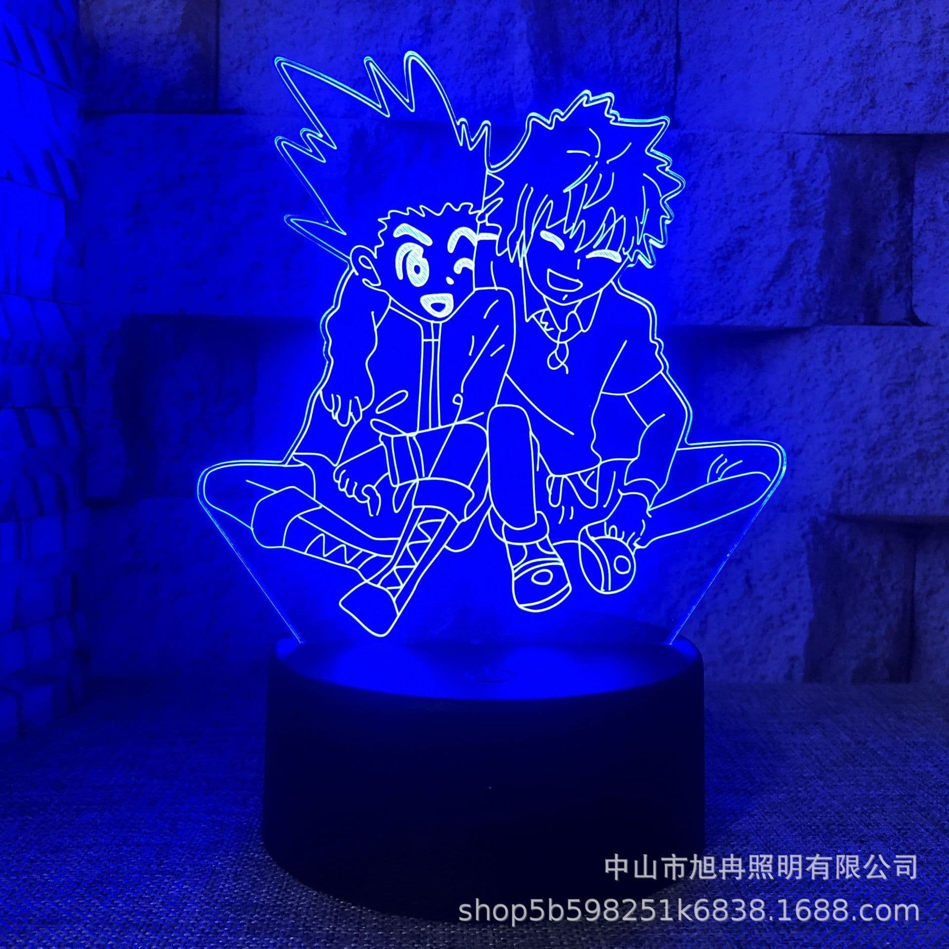 image-3D night light cross-border supply full-time hunter magician Xisuo USB touch colorful touch remote control animation system