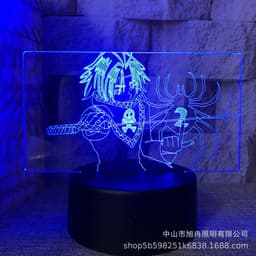 image-3D night light cross-border supply full-time hunter magician Xisuo USB touch colorful touch remote control animation system