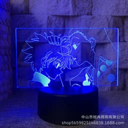 image-3D night light cross-border supply full-time hunter magician Xisuo USB touch colorful touch remote control animation system