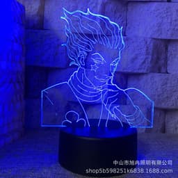 image-3D night light cross-border supply full-time hunter magician Xisuo USB touch colorful touch remote control animation system