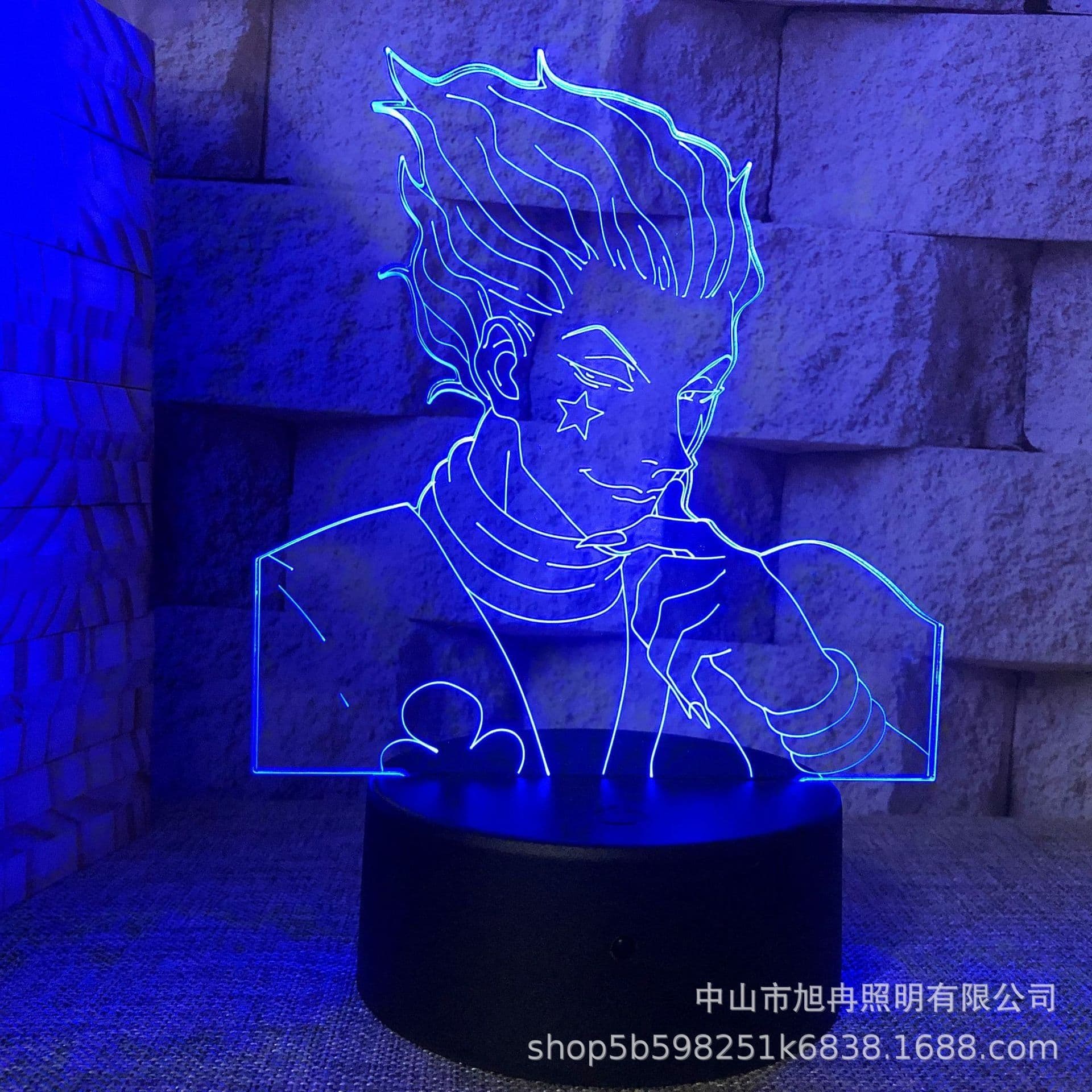 image-3D night light cross-border supply full-time hunter magician Xisuo USB touch colorful touch remote control animation system