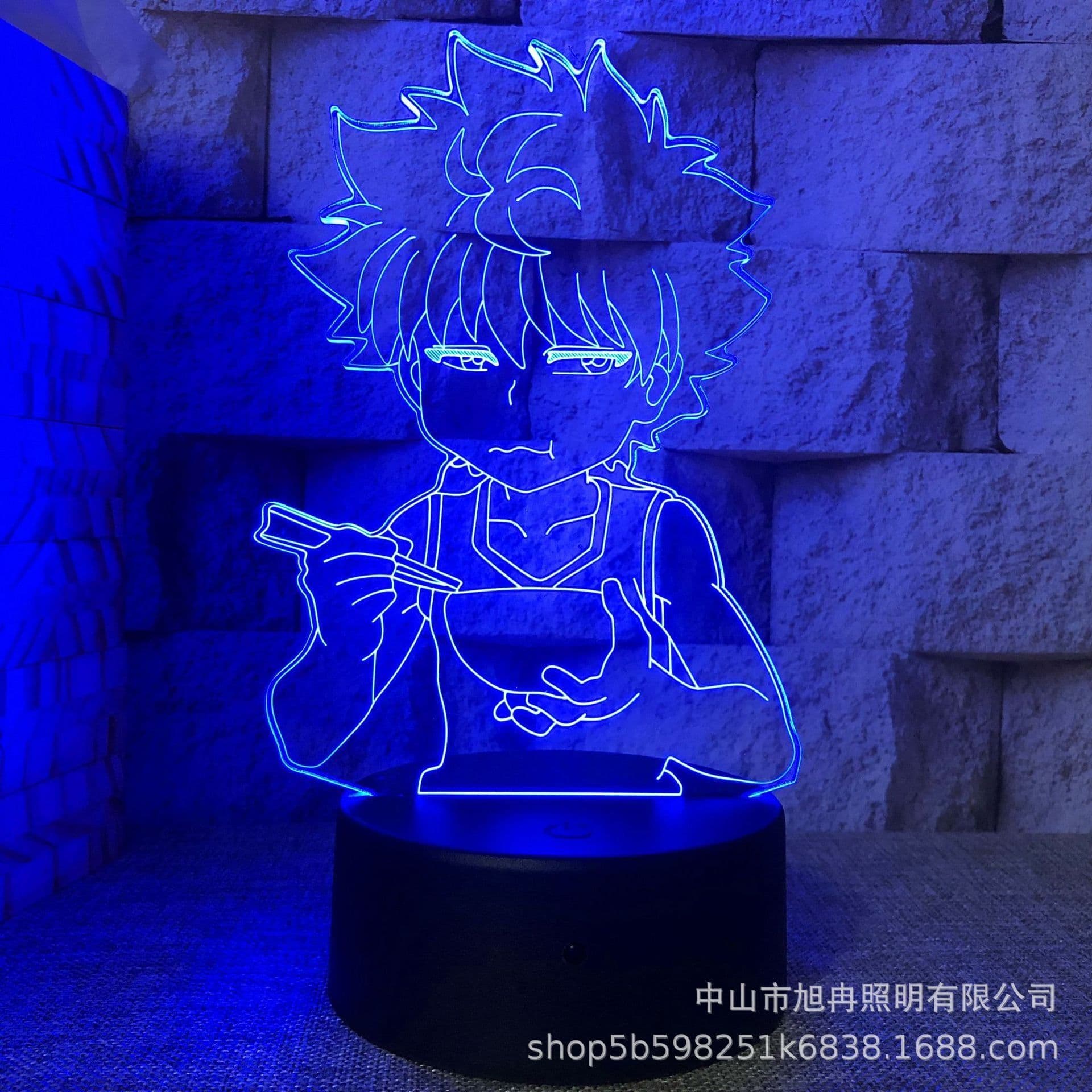 image-3D night light cross-border supply full-time hunter magician Xisuo USB touch colorful touch remote control animation system